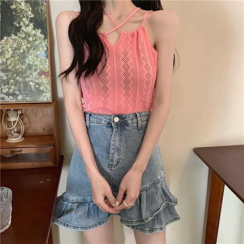 Camisole Knit Top Plain