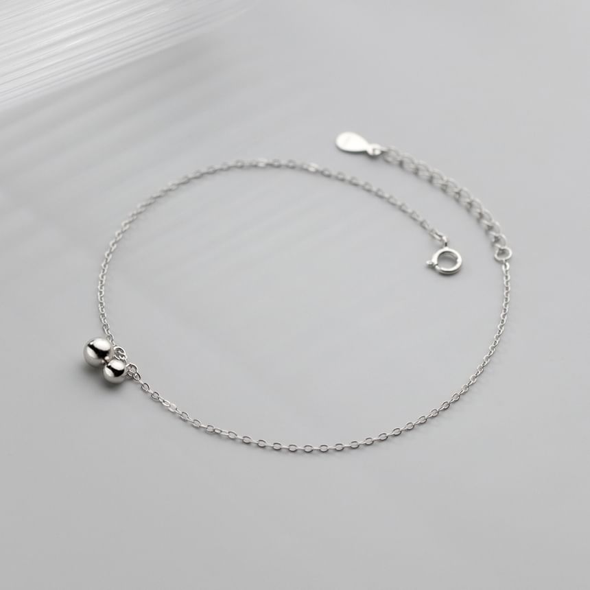 Bead Sterling Silver Anklet