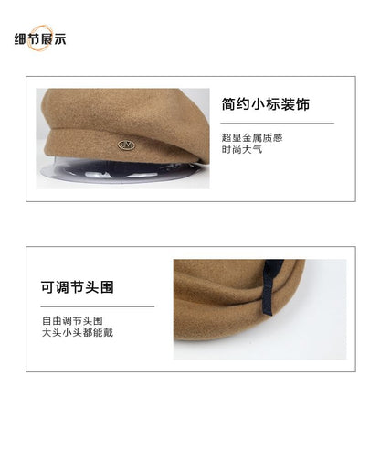 Hat Beret Wool