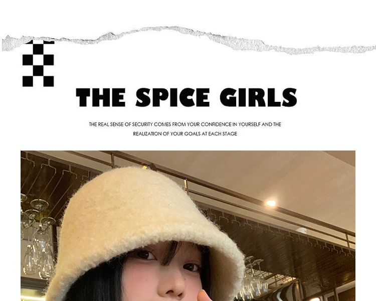 Cloche Plain Wool Hat