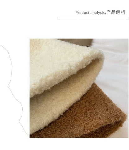 Cloche Plain Wool Hat