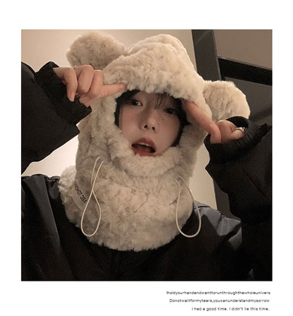 Balaclava Chenille Ear Bear