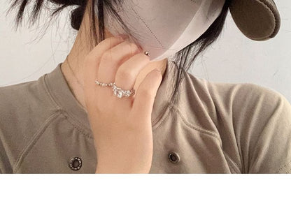 Lettering Baseball Washed Embroidered Cap