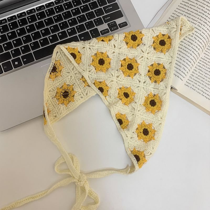 Crochet Knit Headkerchief