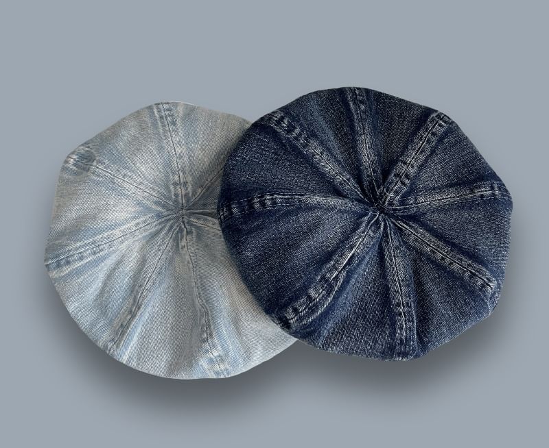 Washed Beret Denim