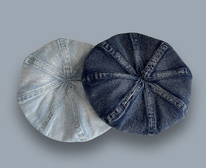 Washed Beret Denim