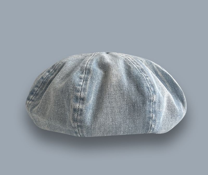 Washed Beret Denim
