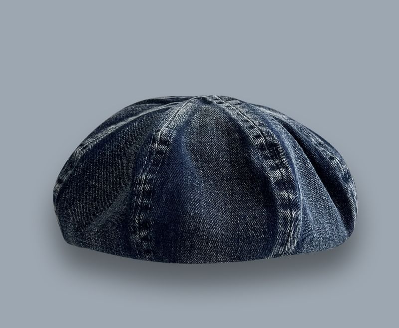 Washed Beret Denim