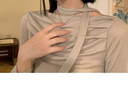 Denim Floral Accent Beret