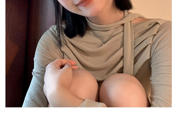 Denim Floral Accent Beret