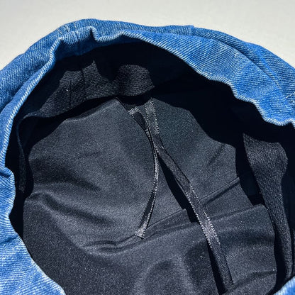 Denim Accent Beret Metal