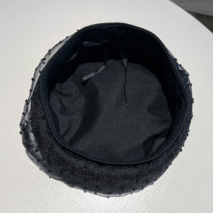 Beret Jacquard Mesh