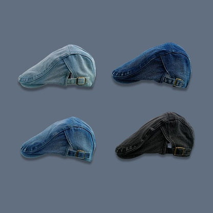 Cap Flat Denim Washed