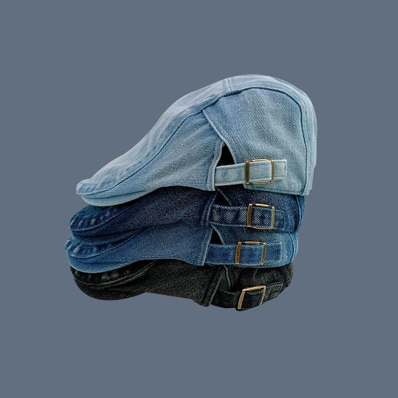 Cap Flat Denim Washed