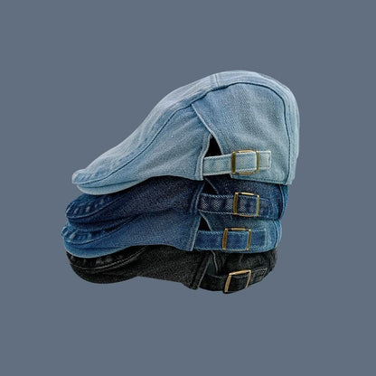 Cap Flat Denim Washed