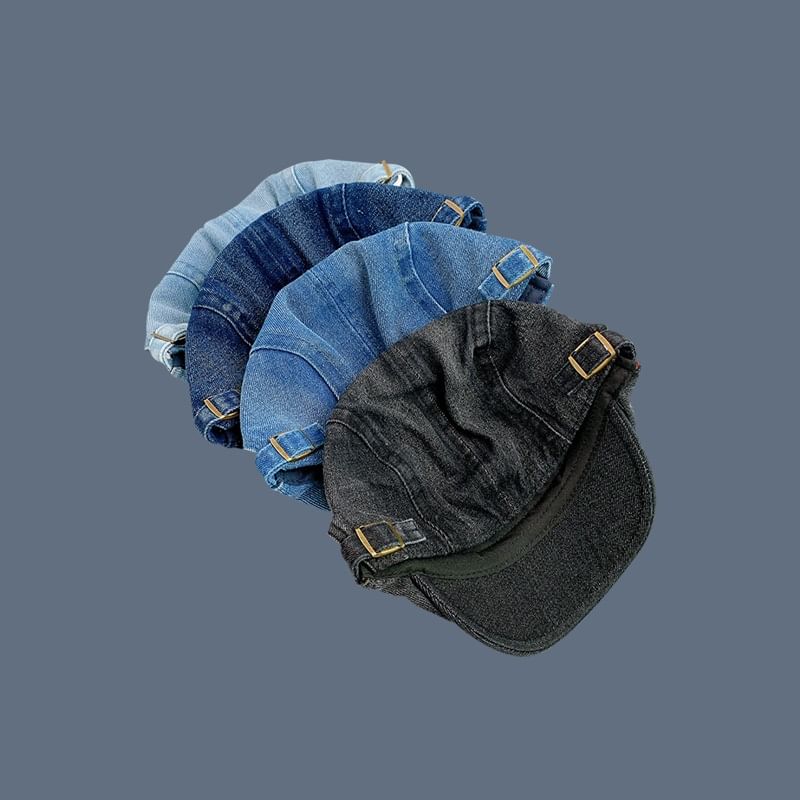 Cap Flat Denim Washed