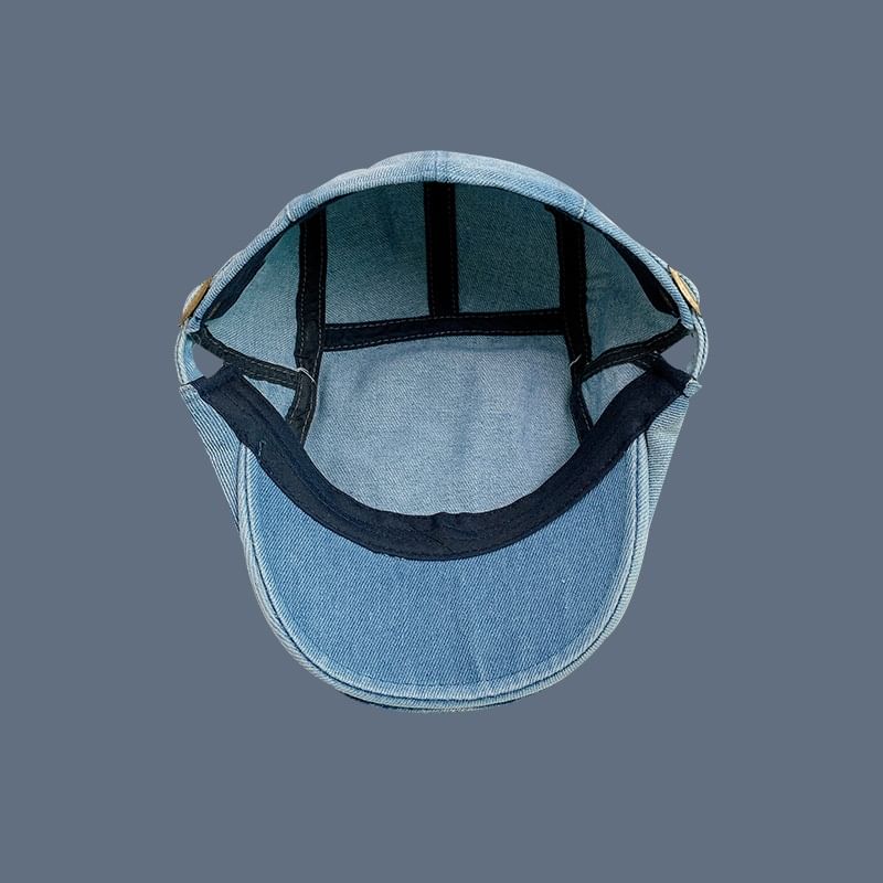 Cap Flat Denim Washed