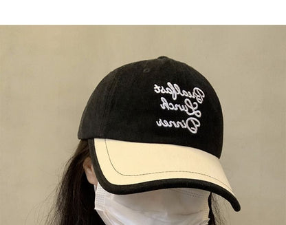 Two Baseball Embroidered Tone Cap Lettering