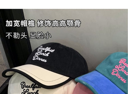 Two Baseball Embroidered Tone Cap Lettering