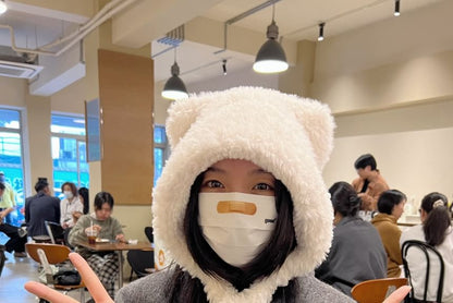 Hat Trapper Cat Chenille Ear