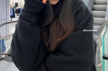 Applique Lettering Cat Ear Beanie Knit