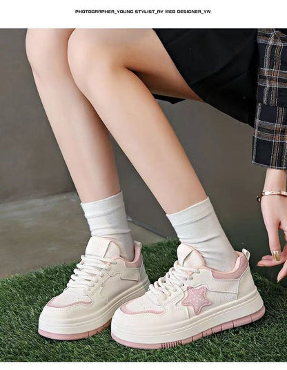 Star Applique Platform Sneakers