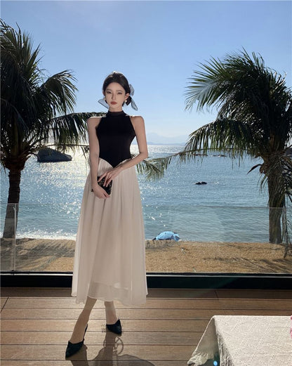 Maxi Tone Two Dress Sleeveless A-Line