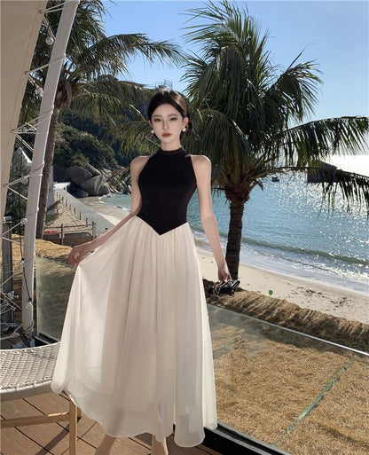 Maxi Tone Two Dress Sleeveless A-Line