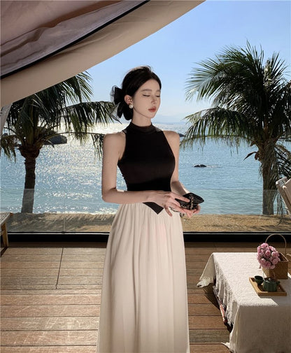 Maxi Tone Two Dress Sleeveless A-Line