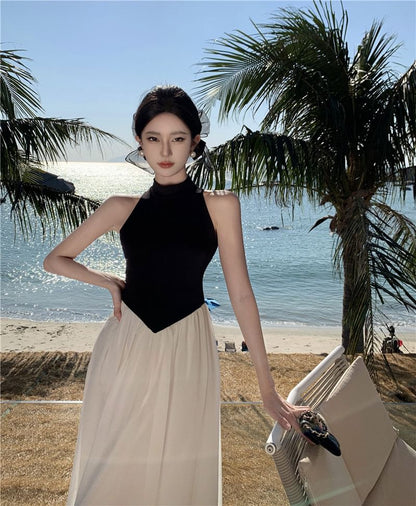 Maxi Tone Two Dress Sleeveless A-Line