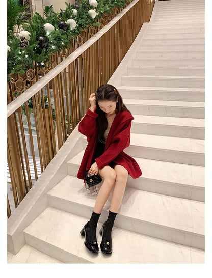 Platform Heel Floral Pumps Chunky