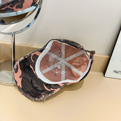 Cap Lettering Baseball Distressed Embroidered