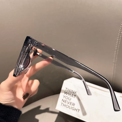 Blocking Square Frame Light Glasses Blue