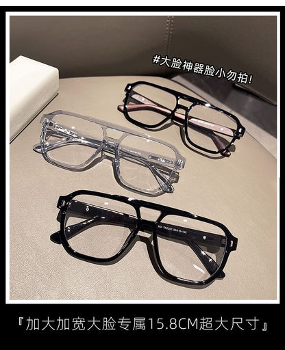 Frame Blocking Square Light Blue Glasses