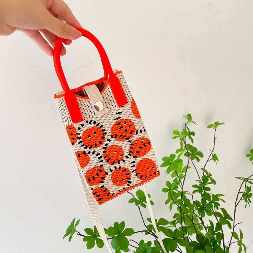 Handle Top Bag Knit Crossbody