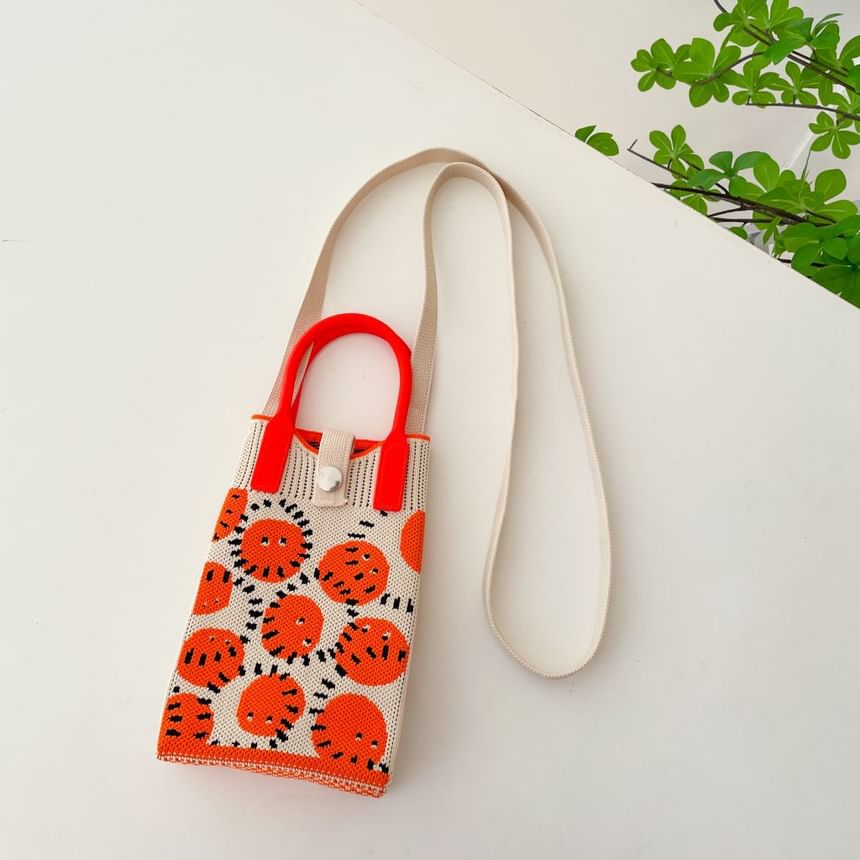 Handle Top Bag Knit Crossbody