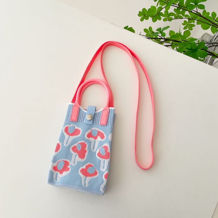 Handle Top Bag Knit Crossbody