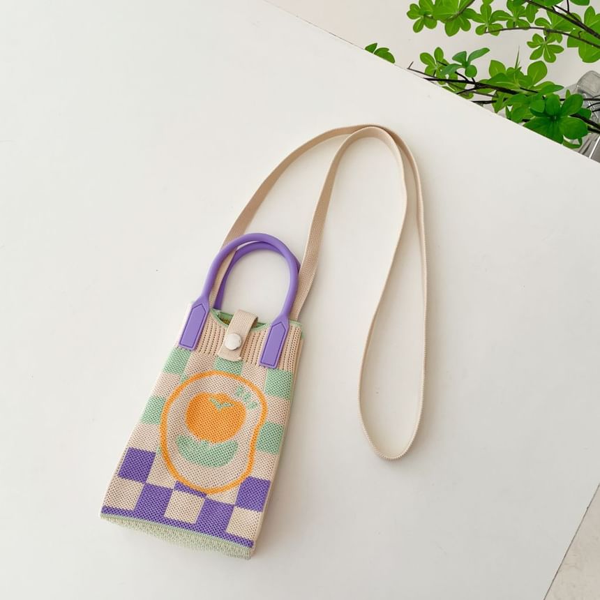 Handle Top Bag Knit Crossbody