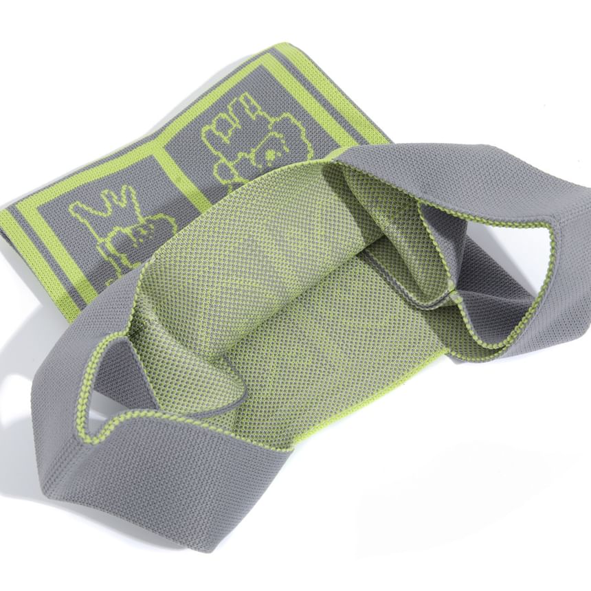 Jacquard Tote Bag Knit Dog