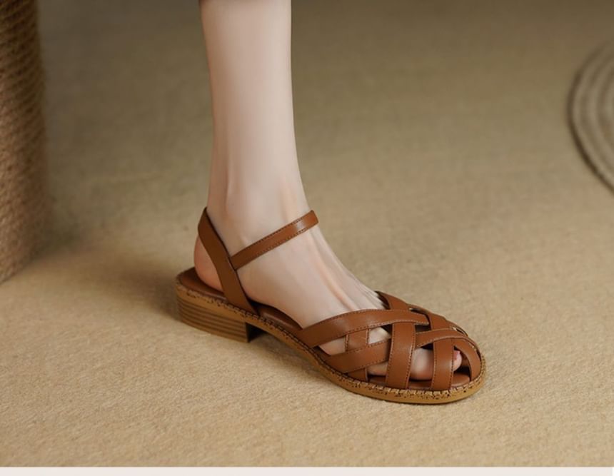 Sandals Heel Cutout Low