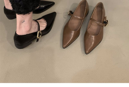 Pointy Shoes Toe Mary Jane