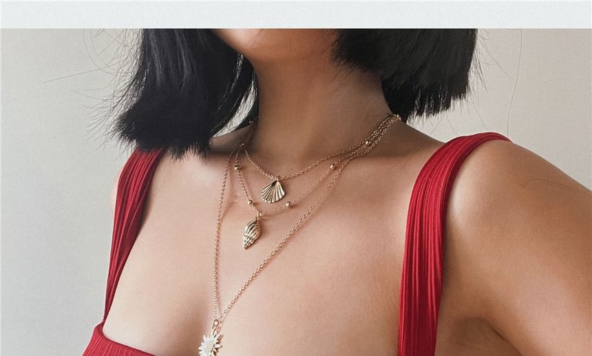 Sheath Shoulder Dress Off Plain Midi