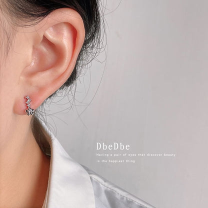 Cuff Alloy Ear Floral Rhinestone