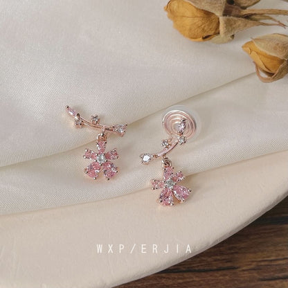 Cuff Floral Ear Rhinestone Alloy