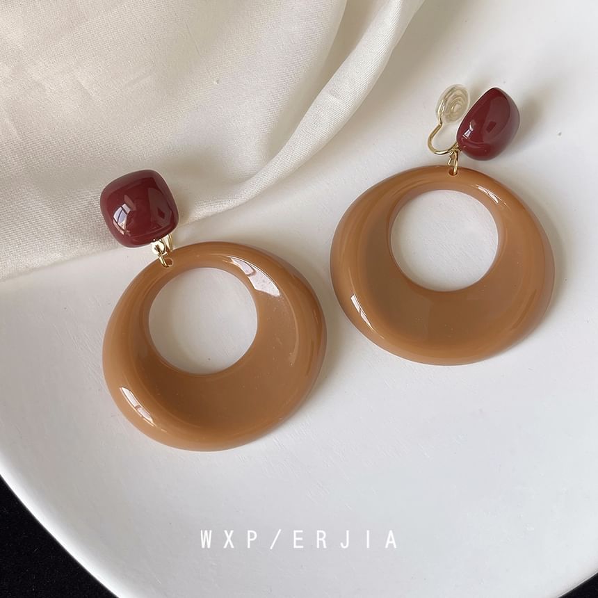 Earring Resin Hoop Drop