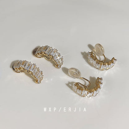 Cuff Ear Rhinestone Alloy