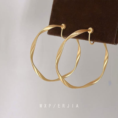 Ear Hoop Alloy Twisted Cuff