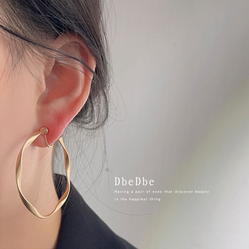 Ear Hoop Alloy Twisted Cuff