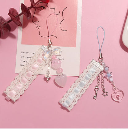 Heart Lace Acrylic Phone Charm (Various Designs)