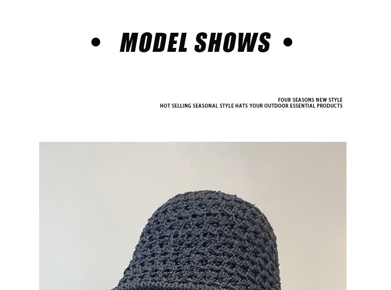 Straw Foldable Hat Bucket